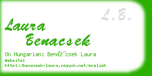 laura benacsek business card